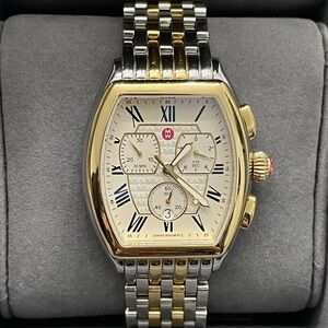 Michele Releve Two Tone Gold & Silver Watch